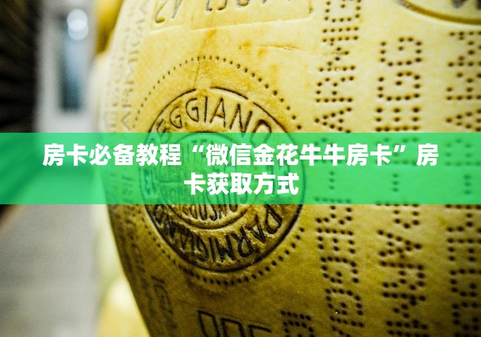 房卡必备教程“微信金花牛牛房卡”房卡获取方式